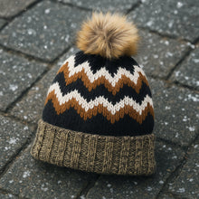 Winter Woolen Knitted Black Inside Fur Beanie Cap (1 Pc / Mix Design & Color)