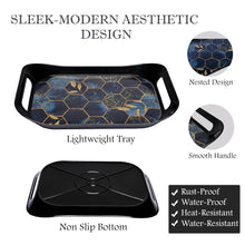 Premium Plastic Serving Tray (3 Pc)