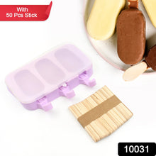 Silicone Sicle Molds – DIY Ice Pops with Lids & 50 Sticks